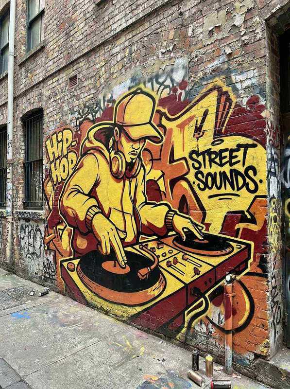 DJ主题街头壁画 - ng体育 嘻哈文化